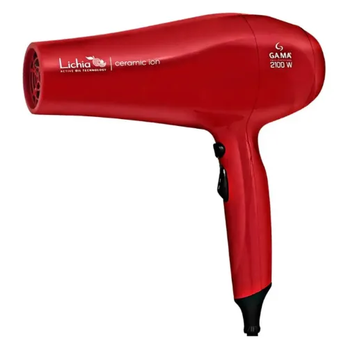 Secador vermelho com dois botões