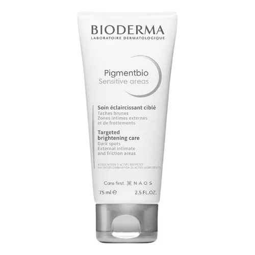 Bisnaga de creme clareador de virilha branca com tampa cinza