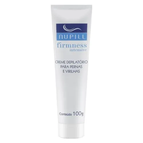 Bisnaga de creme para depilação de partes íntimas branco