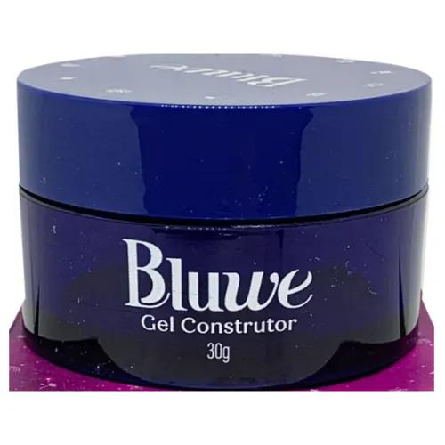 Pode de gel de unhas todo azul